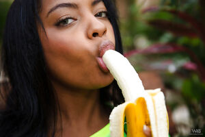 Sofi Vega likes eating fruit but she loves masturbating much more