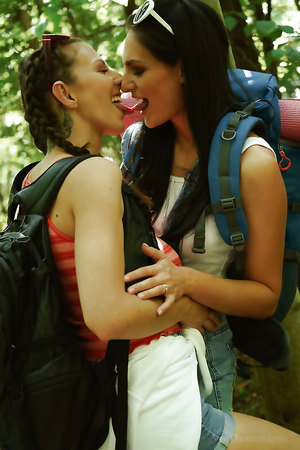 Irresistible lez babes Lee Anne and Emylia Argan with big tits pleasure each others muffs